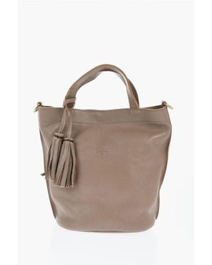 Il Bisonte Textured Leather Bucket Bag - Multicolour