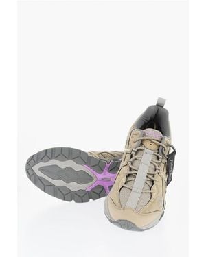 Asics Fabric Gel- Quantum Low-Top Trainers With Camouflage Details - Grey