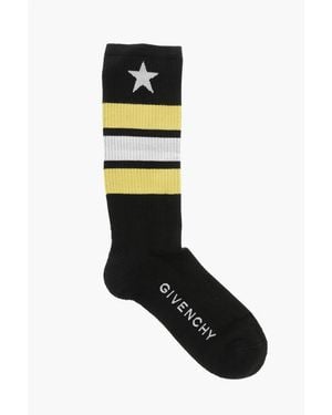 Givenchy Cotton Terry Socks With Contrast Bands - Black