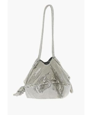 Kara Holographic Effect Bucket Bag With Rhinestones Embellished H Size Unic - Multicolour