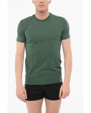 DSquared² Crewneck Cotton Pyjama T-Shirt - Green