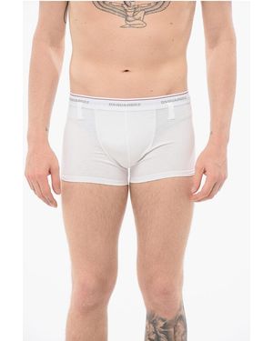 DSquared² Cotton Boxer With Belt Loops - Blue