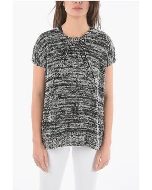 Woolrich Two-tone Crew-neck Maxi Jumper - Xs - Grey