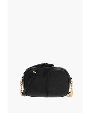 Tory Burch Textured Leather Mcgraw Crossbody Bag - Black