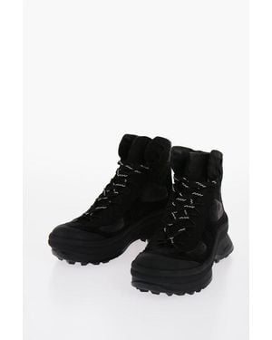 Jil Sander Vibram Sole Suede Trek Booties - Black