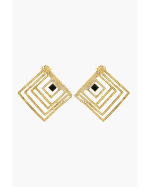 Elhanati Khaite 24K-Coated Ii Post Small Earrings - Metallic