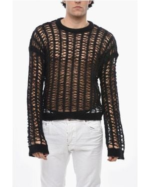 DSquared² Mohair Blend See Through Jumper - Black
