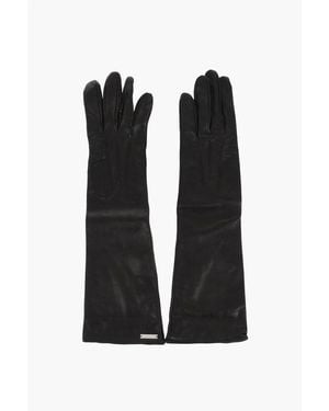 DSquared² Leather Opera Gloves - Black