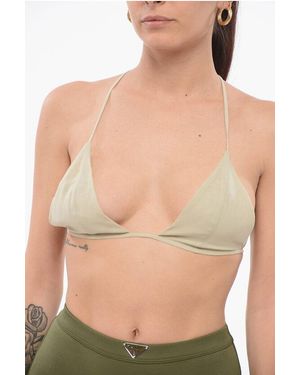 Philosophy Di Lorenzo Serafini Wool-Blend Solid Bra Top - Multicolour