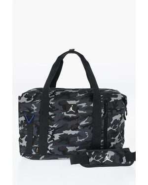 Nike Air Jordan Camouflage Effect Duffle Bag With Removable Shoul Size Unic - Black