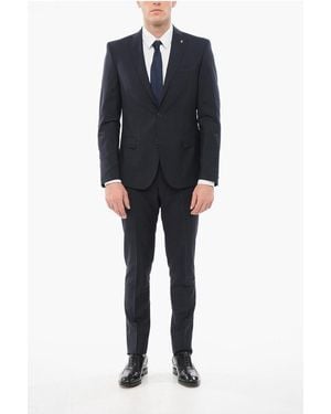 Corneliani Cc Collection Mohair Blend Reset Slim Fit Suit - Black