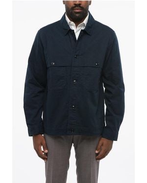Woolrich Solid Colour Utility Overshirt - Blue