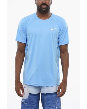 Nike Swim Solid Colour Dri-Fit Crew-Neck T-Shirt - Blue