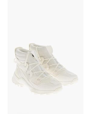 Y-3 Lace-Up Terrex High-Top Trainers With Front Zip - White
