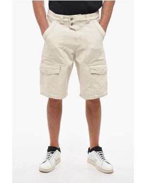 Isabel Marant Cotton Jemuel Cargo Shorts - Natural