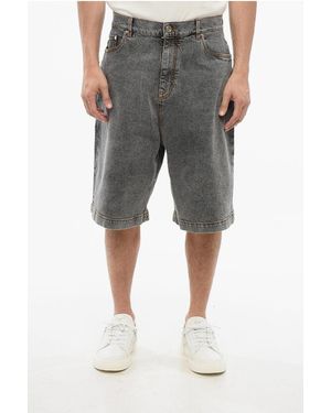 Etro Stone Washed Wide Leg Denims - Grey