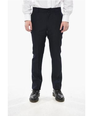Givenchy Virgin Wool Four-Pocket Trousers With Belt Loops - Blue