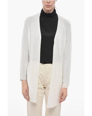 Woolrich Cashmere Blend Cardigan With Shawl Neck - White