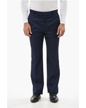 Givenchy Pinstriped Wool Trousers - Blue