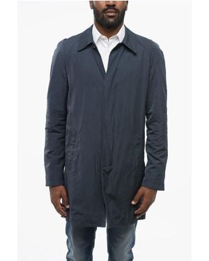 Corneliani Buttoned Raincoat - Blue