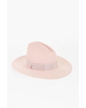 Gucci Rabbit Felt Fedora Hat - Pink