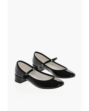 Repetto Patent Leather Rose Mary Jane Court Shoes With Kitten Heel 3.5Cm - Multicolour