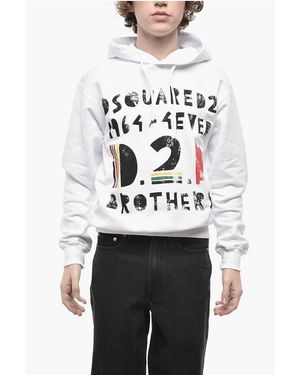 DSquared² Brushed Cotton Hoodie 4Ever - Grey