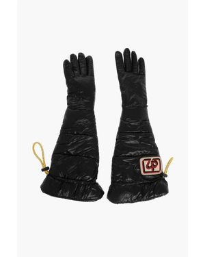 DSquared² Padded And Quilted Snow Gloves - Black