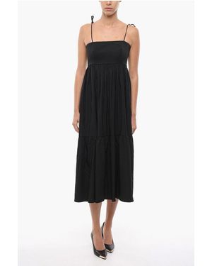 Notes Du Nord Flared Dakota Dress With Zip Closure - Black