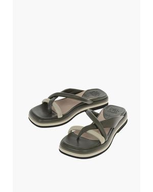 Ixos Two-Tone Leather Tokyo Sandals - Multicolour