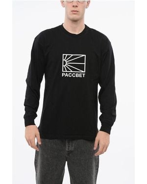 Rassvet (PACCBET) Long Sleeve Crew-Neck T-Shirt With Logo - Black