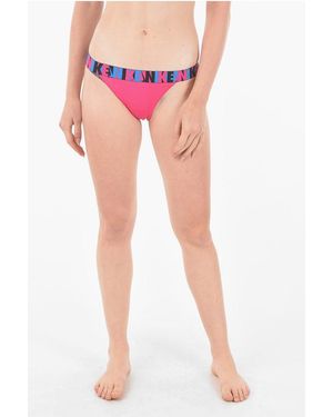 Nike Logoed Band Bikini Bottom - Pink