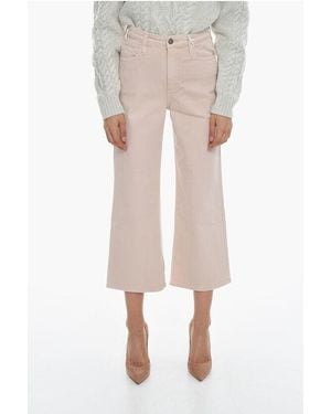 AG Jeans High-Waisted Wide Leg The Etta Cropped Jeans 25Cm - Natural