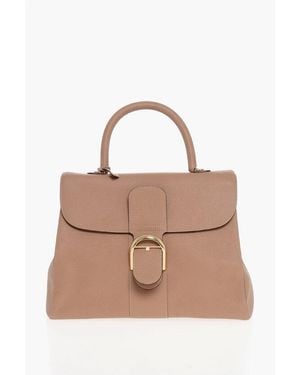 Delvaux Textured Leather Handbag With Removable Shoulder Strap - Multicolour