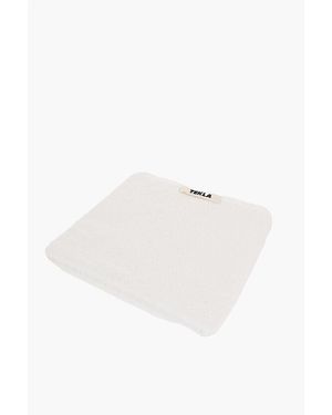 Tekla Solid Colour Terry Cotton Hand Towel - White