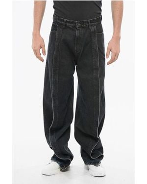 Y. Project Single Pleat Wide Leg Jeans 29Cm - Black