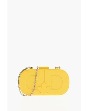 DSquared² Rigid Dean & Dan Clutch With Shoulder Chain - Yellow