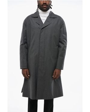Dior Cotton And Silk Coat With Martingale - Grey