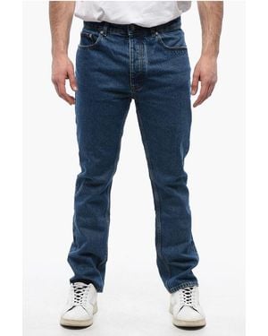 Palm Angels 5-Pocketed Slim Fit Denims With Belt Loops 18Cm - Blue