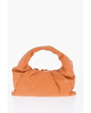 Bottega Veneta Leather The Shoulder Pouch Hobo Bag - Orange