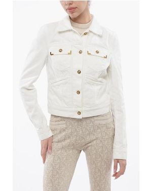 Palm Angels Denim Utility Jacket - White