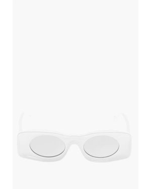 Loewe Paula's Ibz Mirrored Lenses Sunglasses - White
