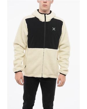Montura Two-Tone Sherpa Jacket With Hood - Black