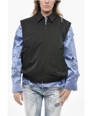 Marni Waterproof Sleeveless Jacket With Front Zip - Black
