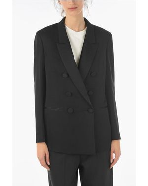 Neil Barrett Double-Breasted Double Tuxedo Jacket Blazer With Vest - Black