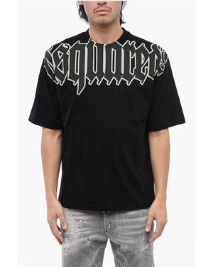 DSquared² Cotton D2 Gothic Loose Fit T-Shirt - Black