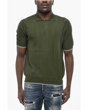 Altea Ribbed Cotton Polo - Green