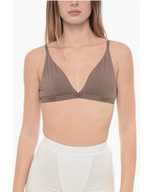 UGG Solid Colour Francis Triangle Bra With Logoed Band - Natural