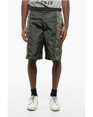 Moncler Born To Protect Nylon Shorts With Breathable Inserts - Black