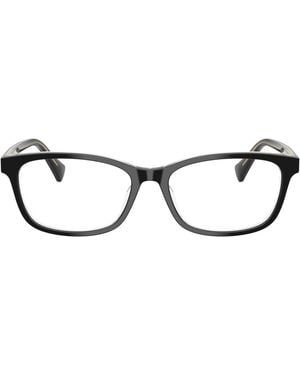 Ralph Transparent Rectangle Acetate Eyeglasses Online - Black